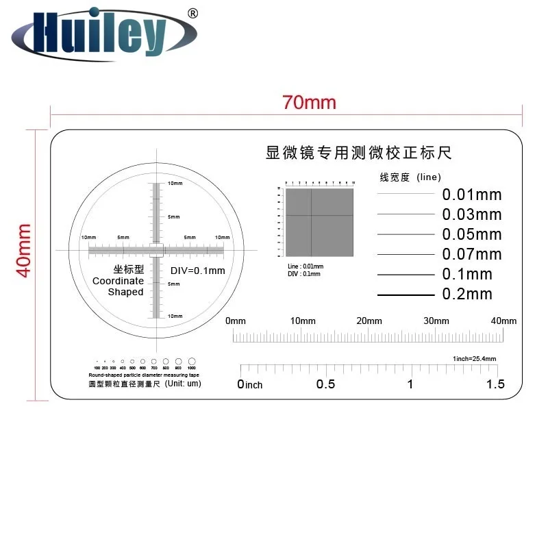

Калибровочная линейка прозрачная пленка ПЭТ Микроскоп-микрометр измерительная лента линейная координатная форма для программного обеспечения для измерения