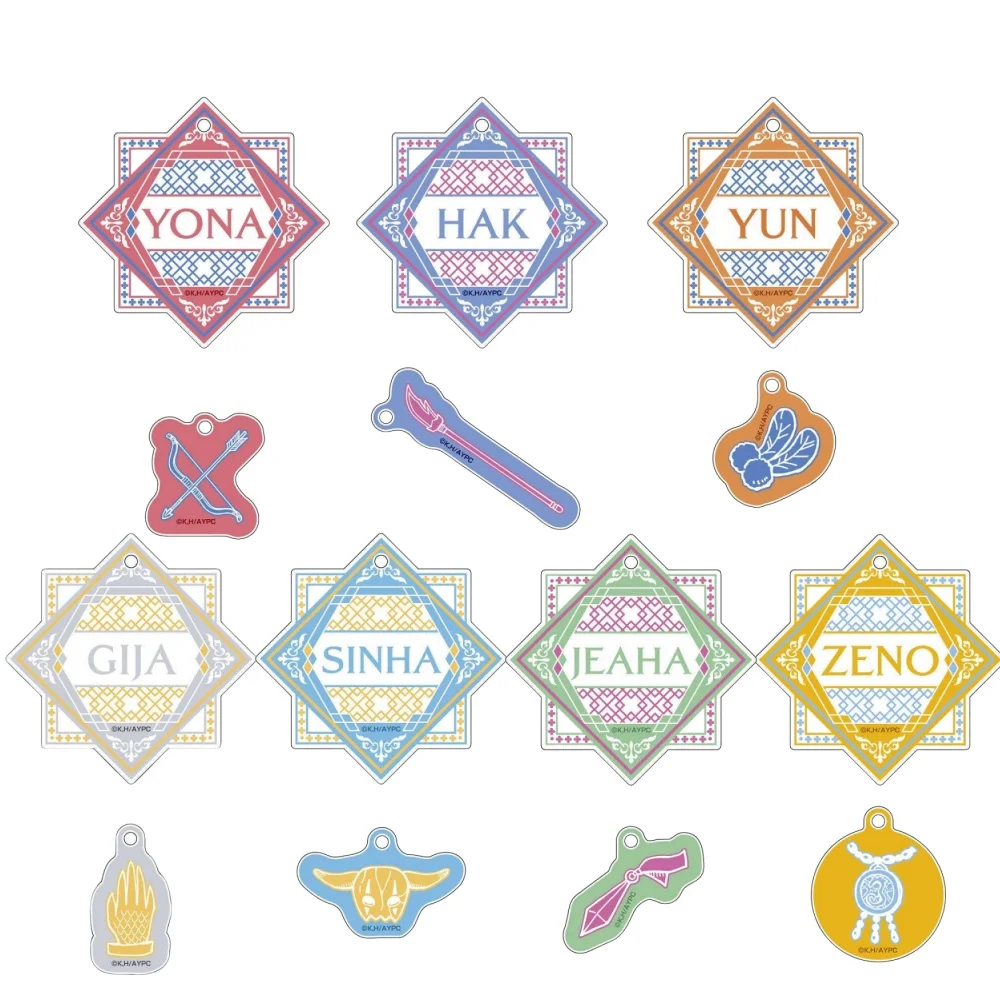 Подарки для фанатов игры аниме Akatsuki no Yona: Yun Kijia Son Haku Jieha Souon Shina акриловый брелок HD