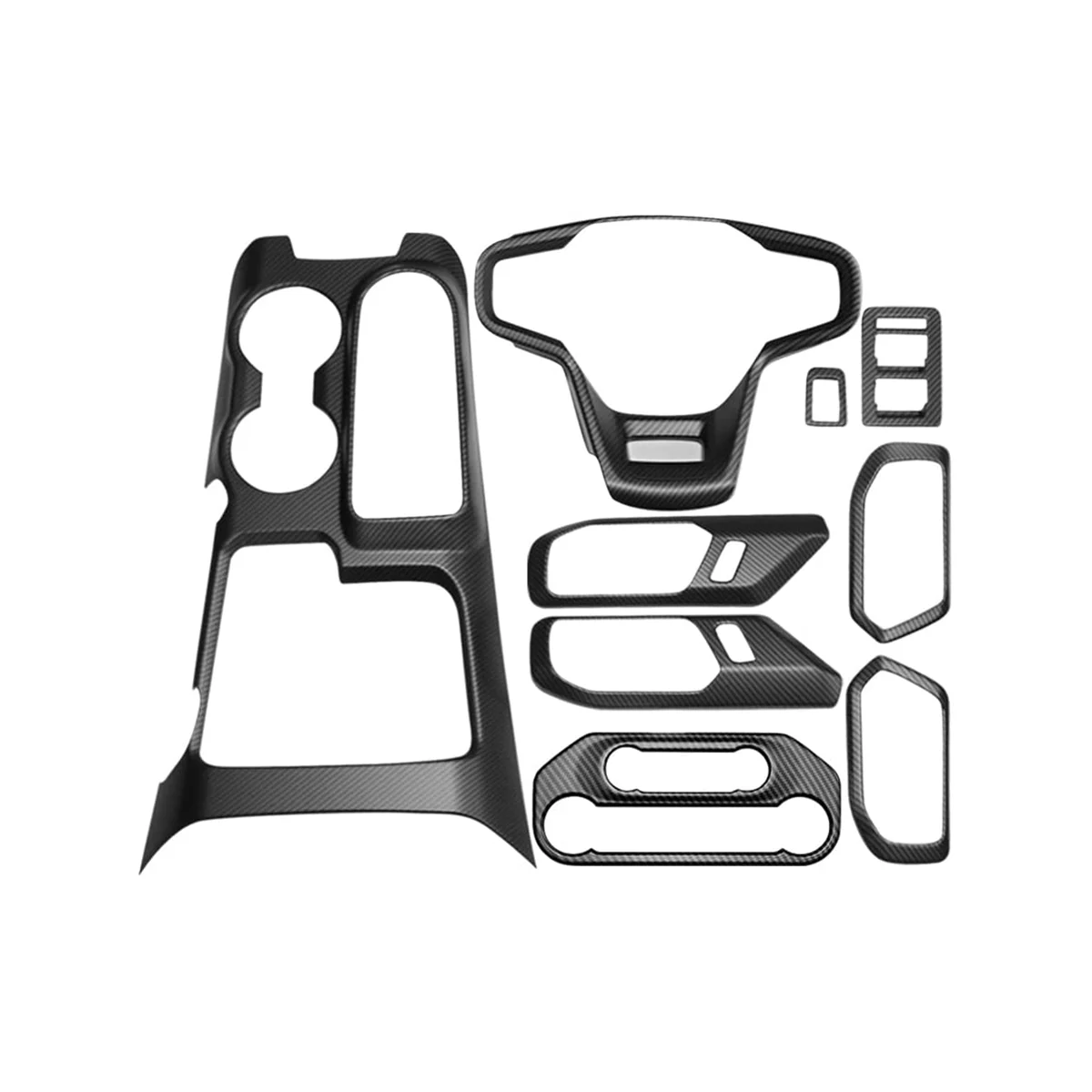 

Внутренняя крышка для 2021 2022, панель переключения передач, внутренняя чаша рулевого колеса, крышка рулевого колеса, ABS углеродное волокно