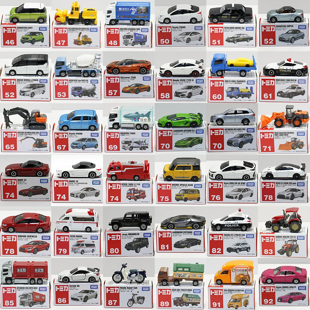 

Baby Gifts Takara TOMY Tomica Diecast Simulation Miniature Metal Model Vehicle Anime Collectibles Car Classic Toys For Children