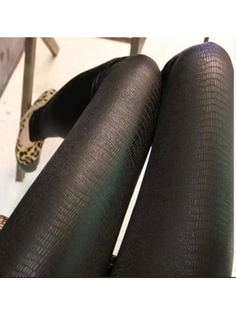 

CHSDCSI пикантные леггинсы, летние брюки-карандаш со змеиным рисунком, эластичные черные брюки