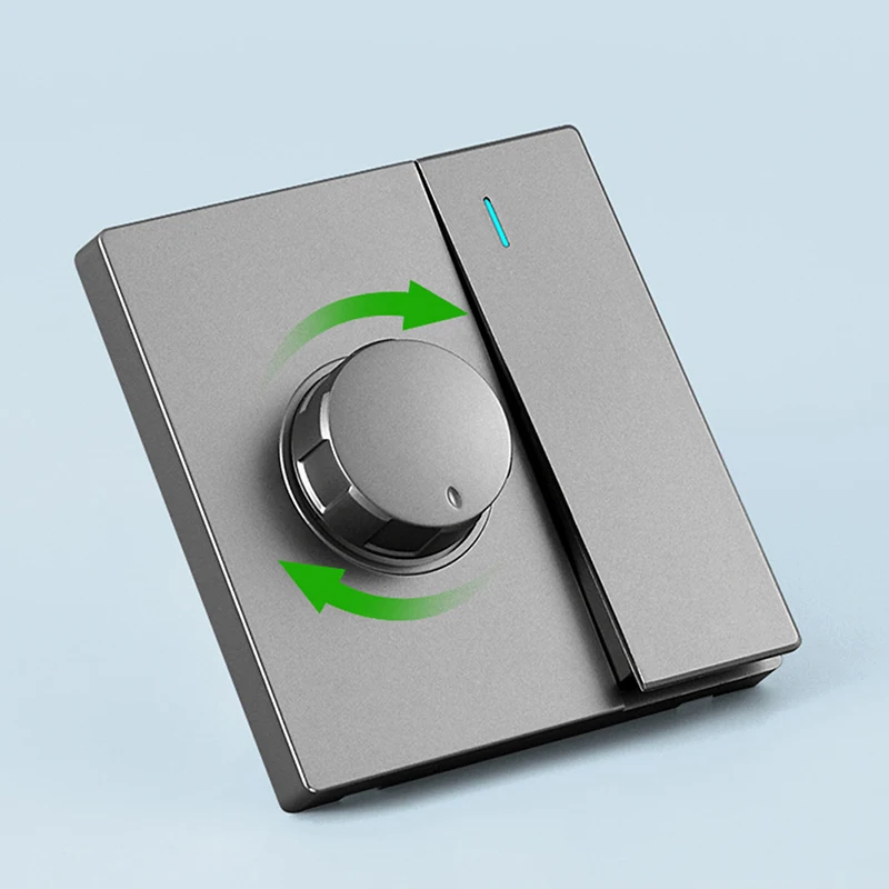 220 В Настенный Выключатель Для ПК Одинарный Открытый Контроль Скорости Двойной