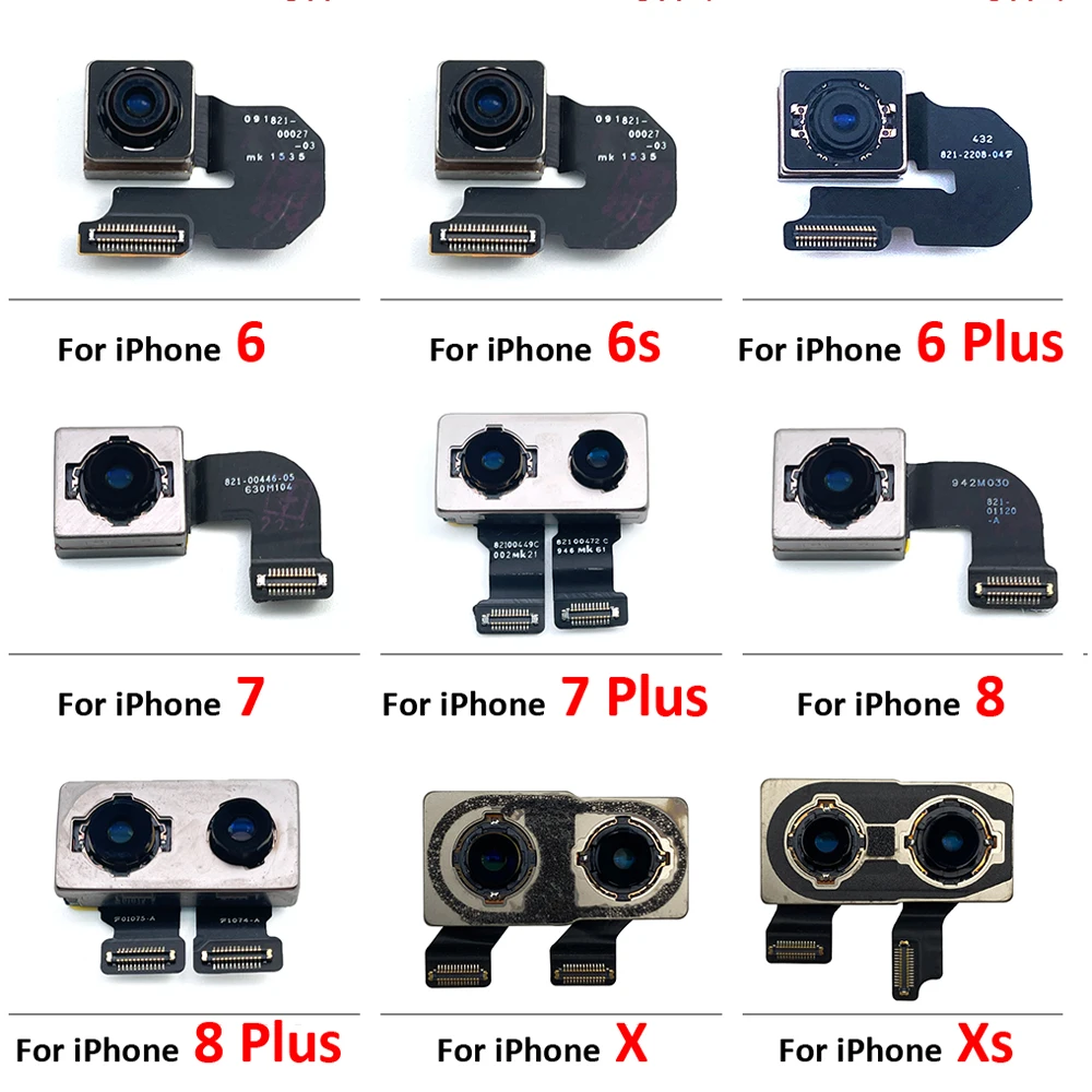 

5Pcs/Lot, Original For iPhone 6 6s 7 8 6G 7G 8G Plus X XR Xs Max Rear Main Back Camera Flex Cable Replacement