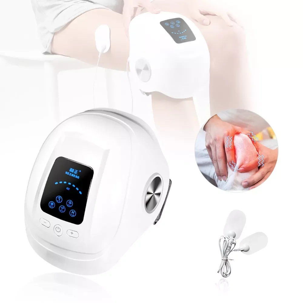 

NEW2023 TENS Pulse Knee Massager 5 In 1 Heating Knee Massager & Vibration Infrared Joint Pads Physiotherapy Instrument