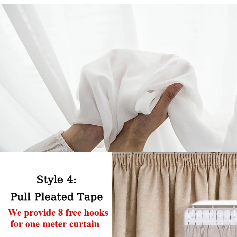 

Шторы JESSANS просвечивающиеся белые полиэстеровые