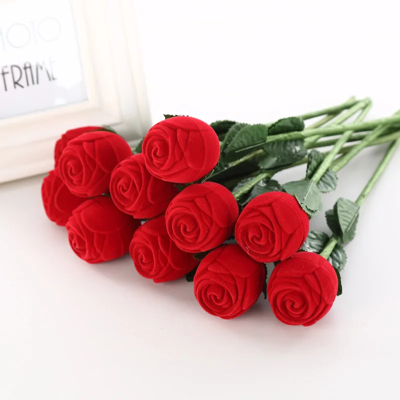 

2022 Valentines Day Gift for Girlfriend Romantic Rose Ring Box Flower Love Souvenirs Wedding Gift for Guests Gift To A Girl