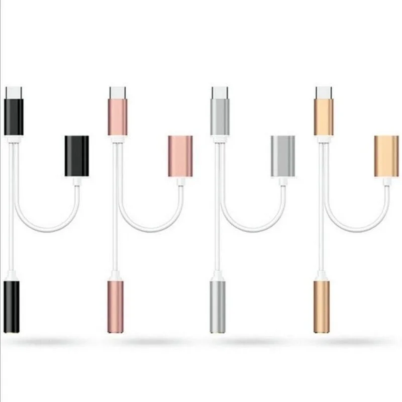 

Type C 3.5 Jack Earphone Audio Aux Cable for xiaomi huawei USB to 3.5mm Headphones Adapter