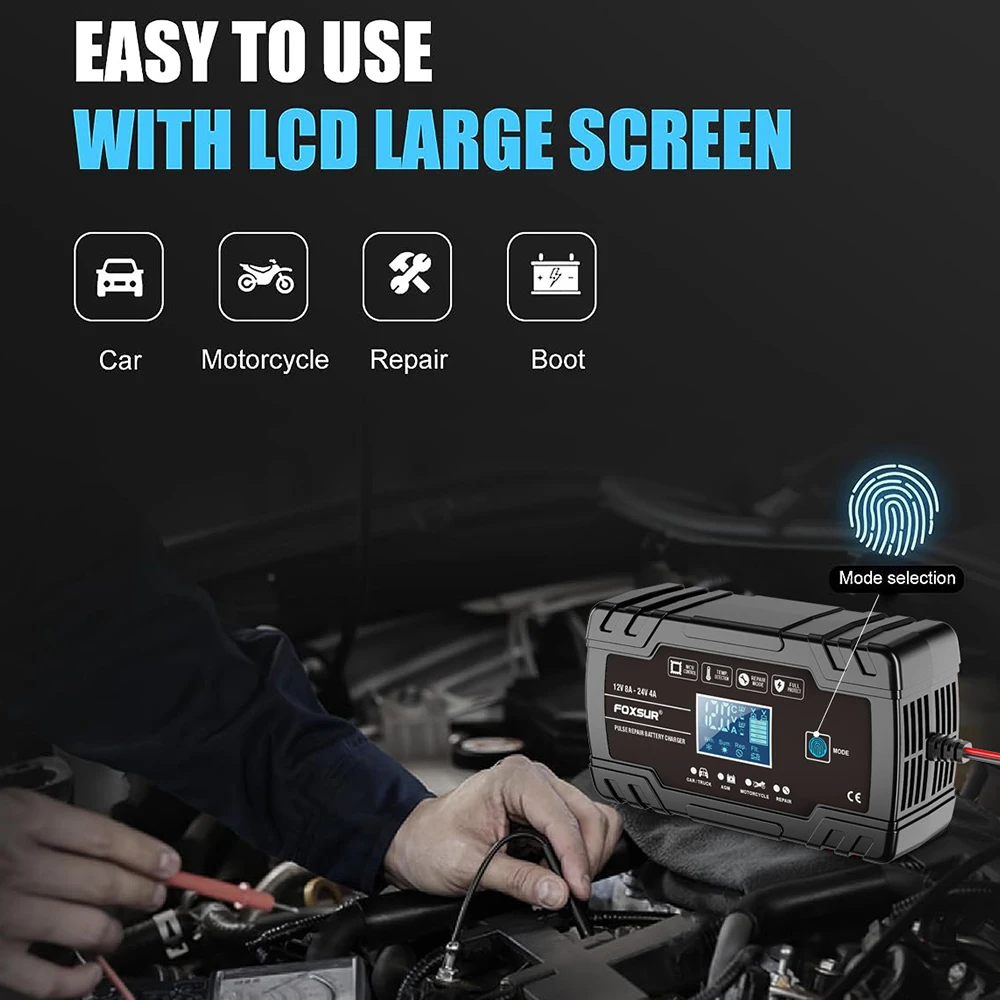 Импульсные зарядные устройства для автомобильных аккумуляторов вилка