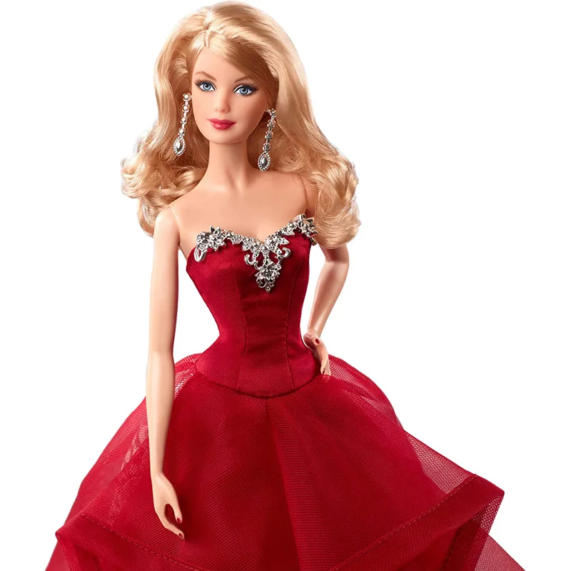 100% Оригинальные праздничные куклы Mattel Barbie 2015 для девочек оригинальный бренд