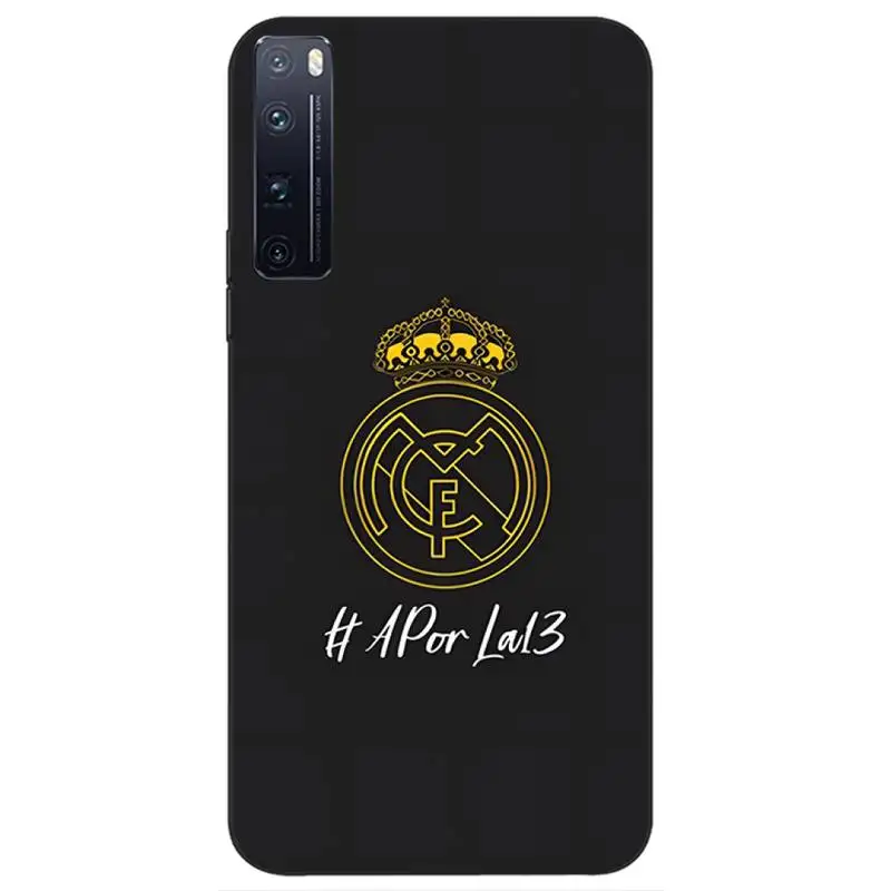 

Real-FC-Madrid Phone Case Fundas For Huawei P30 P20 Pro P40 Mate 20 Lite P Smart Z Y5 Y6 Y7 2019 Black Soft Silicone Cover Shell