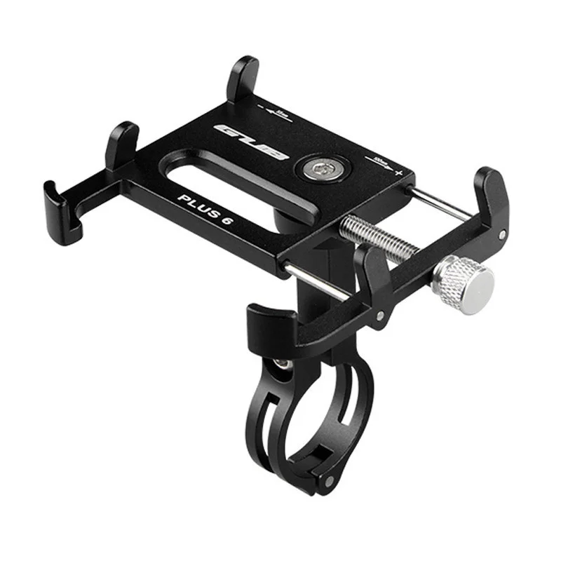 

Plus 6 Aluminum Bicycle Phone Holder Bike Accessories Mobile Phone Mount Stand Bicycle Holder For 3.5 to 6.5 inch Smartphone