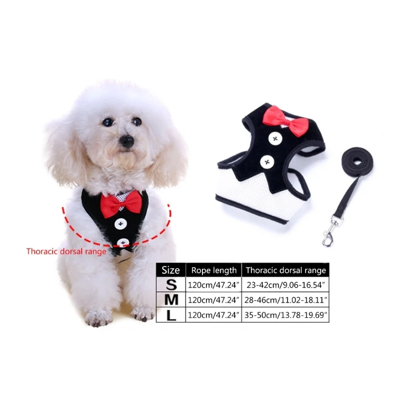 Шлейка-поводок для собак дышащий пояс дрессировки небольших 4 фута - купить по