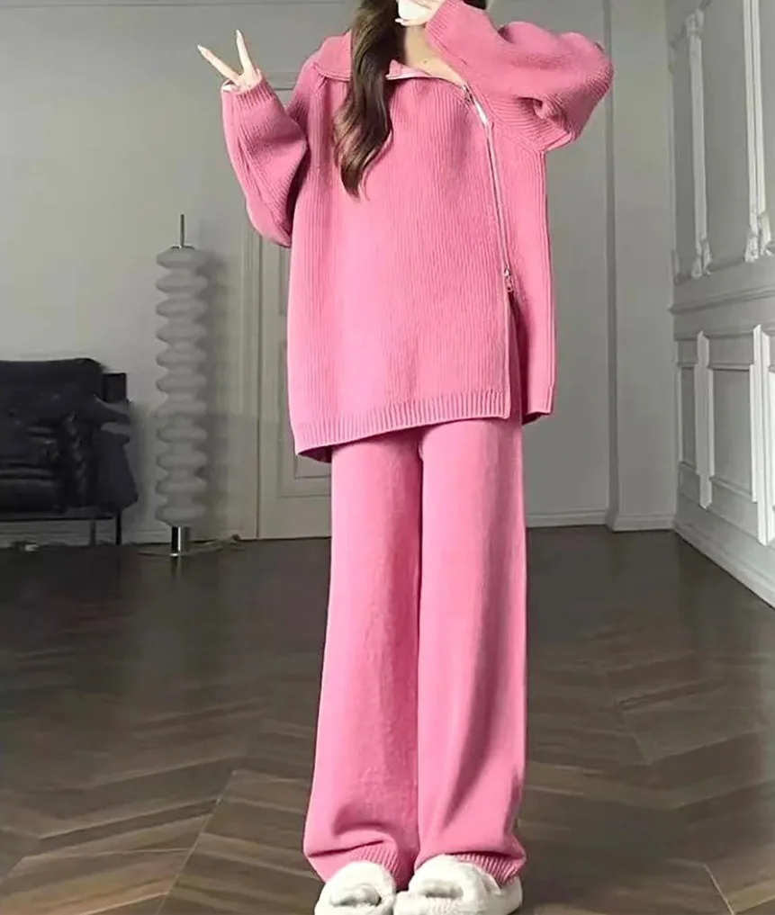 Европейская и американская осенне-зимняя новая женская боковая косая молния с