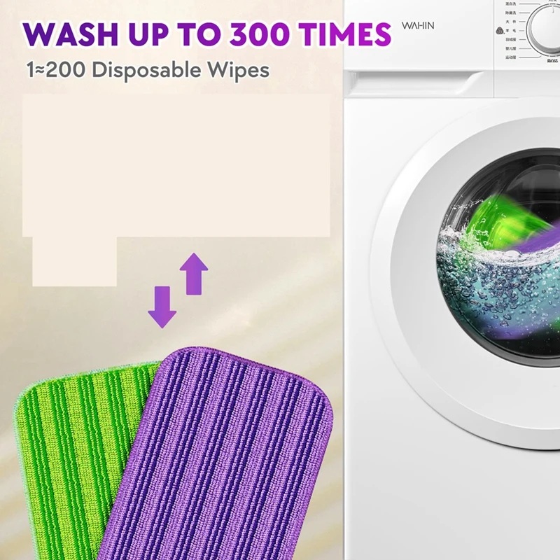 Многоразовые подушечки для швабры совместимые с Swiffer Wet Jet Mop — 6 упаковок влажных