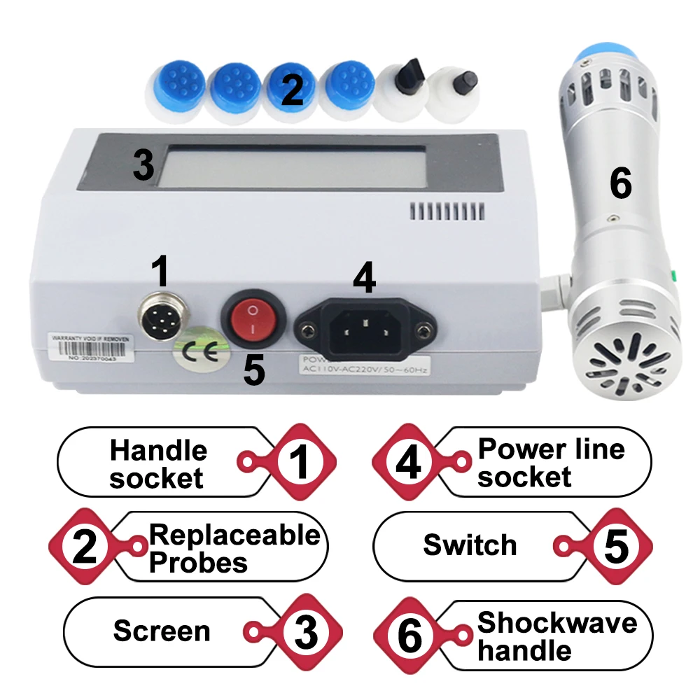 Аппарат для ударно-волновой терапии 300mj оборудование физиотерапии массаж