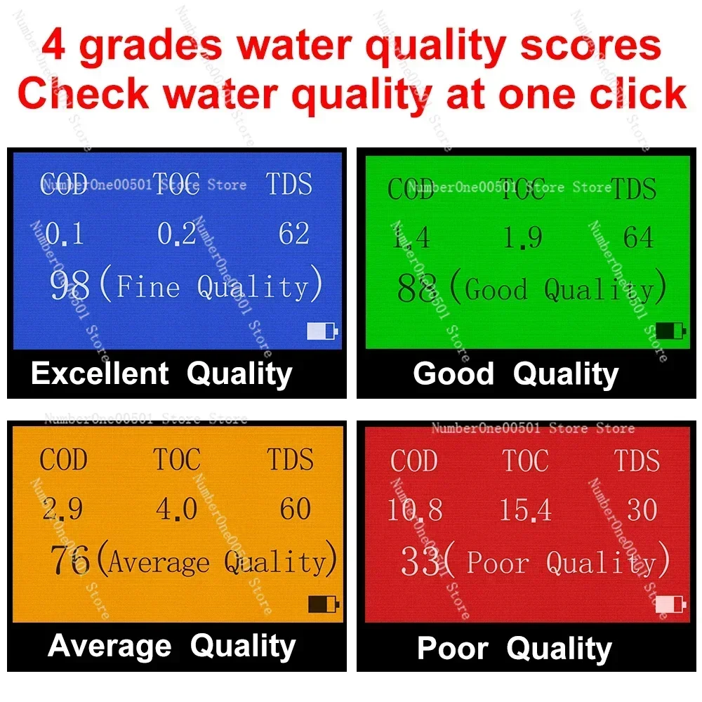 LS310 Портативный тестер качества питьевой воды COD TOC EC Измеритель температуры UV254 TDS