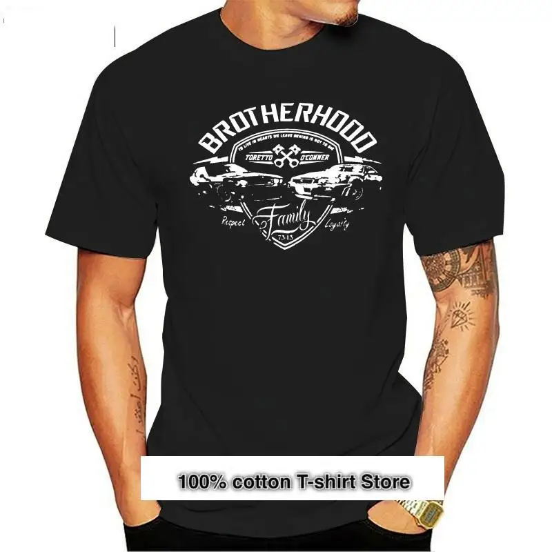 

Camiseta negra para hombre, prenda de vestir, Fast And Furious Brotherhood