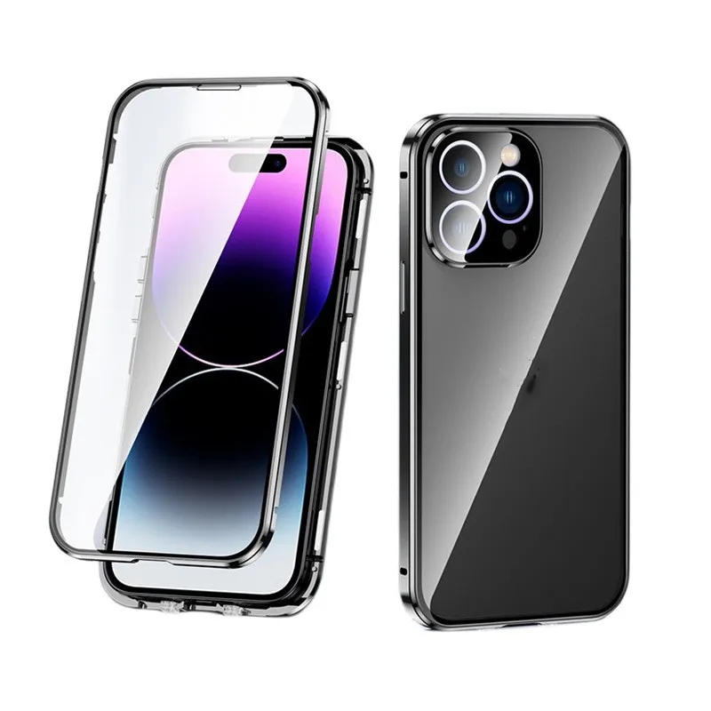 

Phone case full camera protection double-sided tempered glass anti-spy Suitable for iPhone 11
