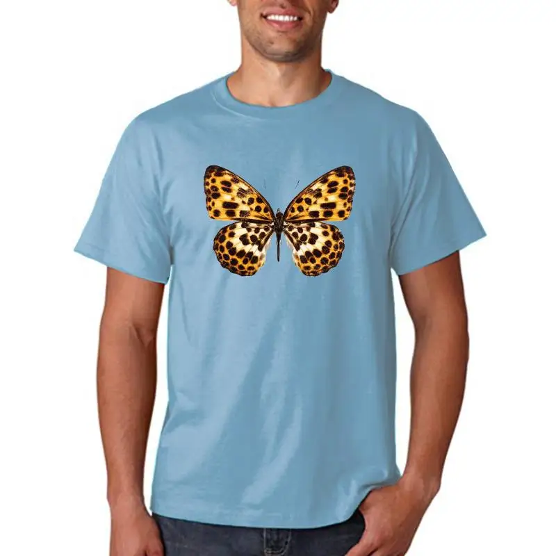 

Женские милые летние леопардовые футболки с коротким рукавом и мультяшным принтом бабочки, модная одежда, стильная футболка, женская футбо...