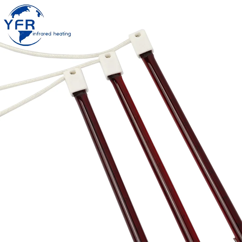 

HoneyFly3pcs IR Heating Element 1000W/1300W 254mm 220V R7S Halogen Lamp Infrared Heater Lamp Ruby Drying Painting PrintingQuartz