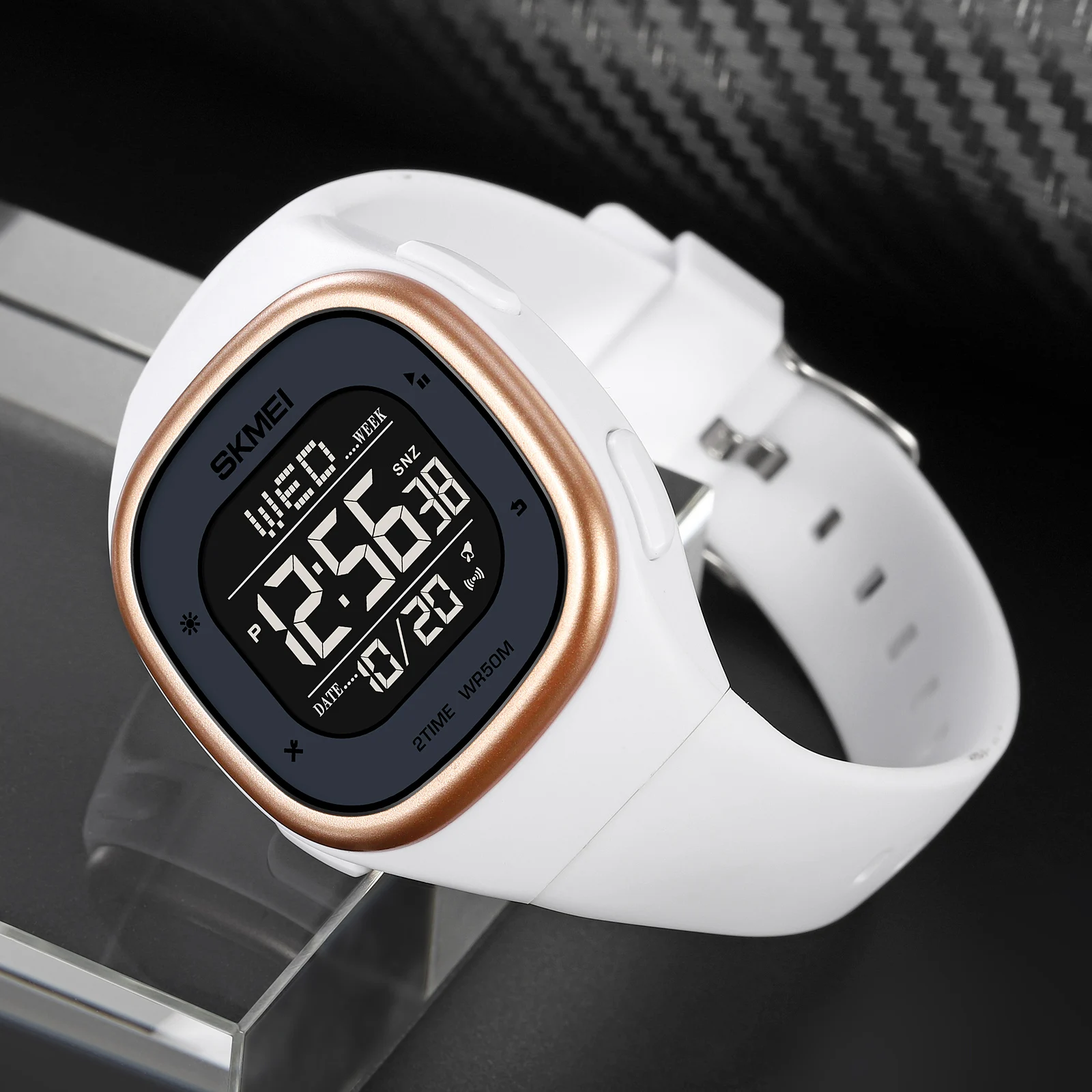 SKMEI Брендовые спортивные часы мужские модные секундомер 2 раза LED Отображение