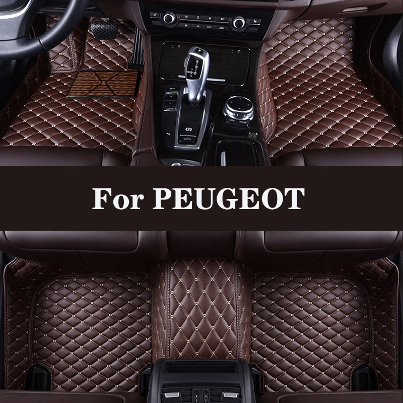

HLFNTF Full Surround Custom Car Floor Mat For PEUGEOT 4007 4008 5008(5seat) RCZ E-208 Expert Traveller Rifter 106(2door) 107