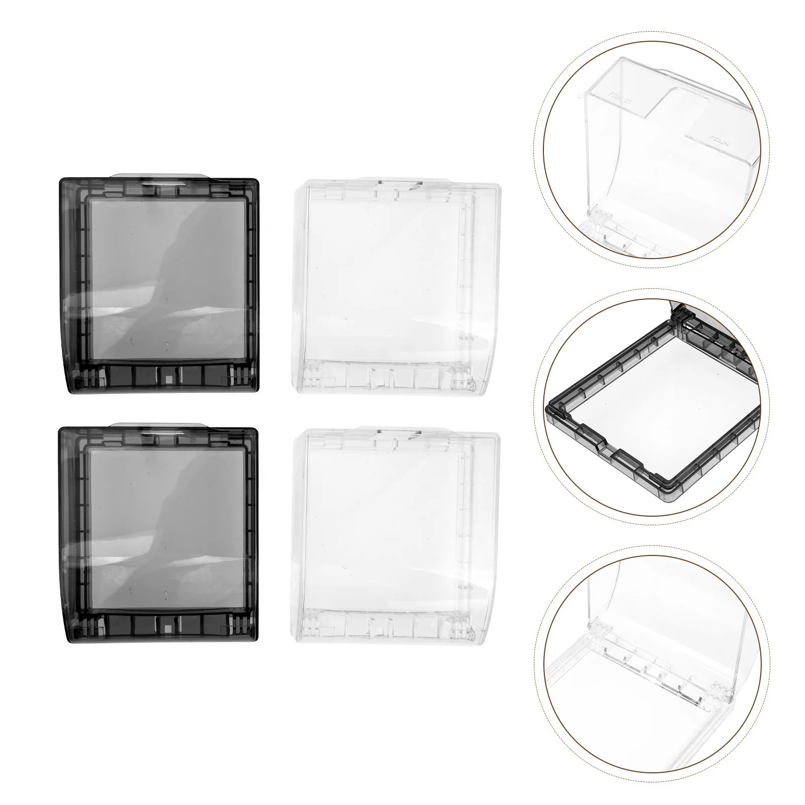 

Cover Switch Socket Outlet Box Waterproof Guard Covers Wall Protector Bathroom Plug Receptaclewallpaper Light Button Case