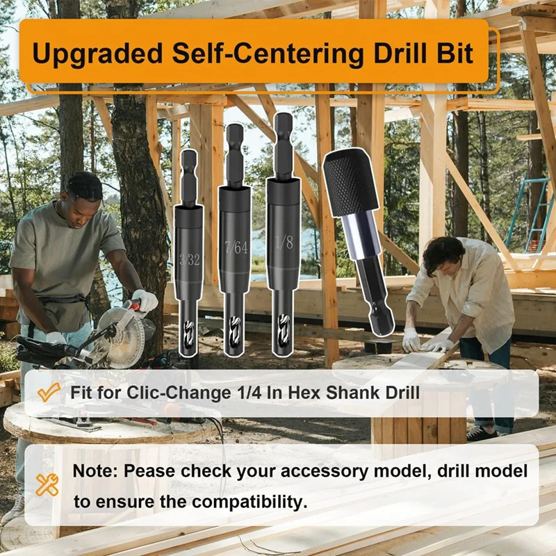 Самодельная фреза 3/32 дюйма 7/64 1/8 с держателем для бит на 1/4 шестигранный хвостовик