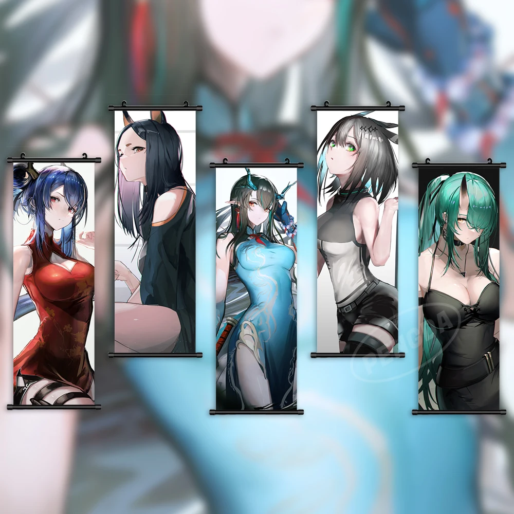 

Canvas Arknights Print Painting Game Wall Art Hoshiguma Picture Poster Whisperain Home Decor Kaltsit Hanging Scrolls Living Room