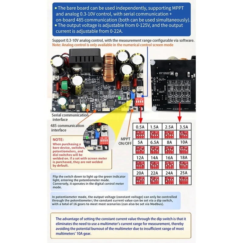 Обновление XY12522 Регулируемый источник питания постоянного тока с ЧПУ