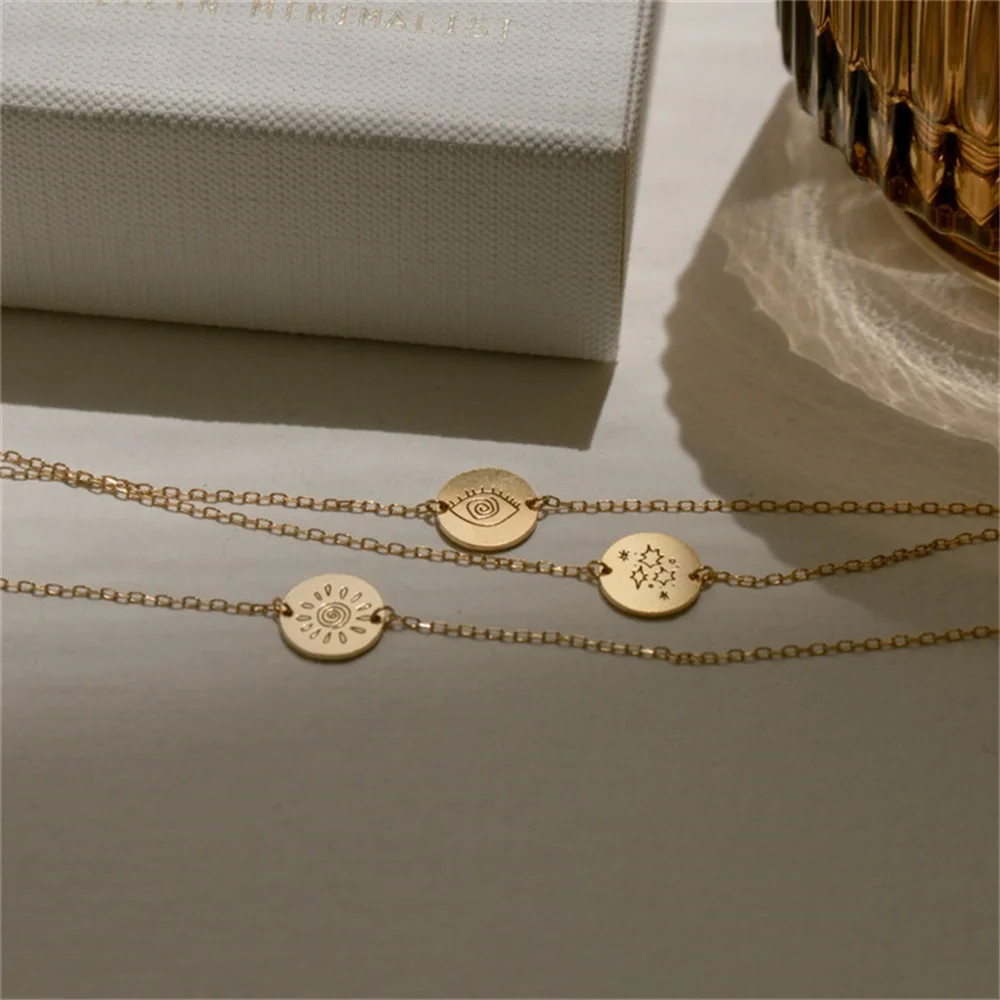 Personality Lady Charm Bracelet Minimalist Exquisite Stainless Steel Bracelet Mysterious Carved Jewelry Gift Of Friendship