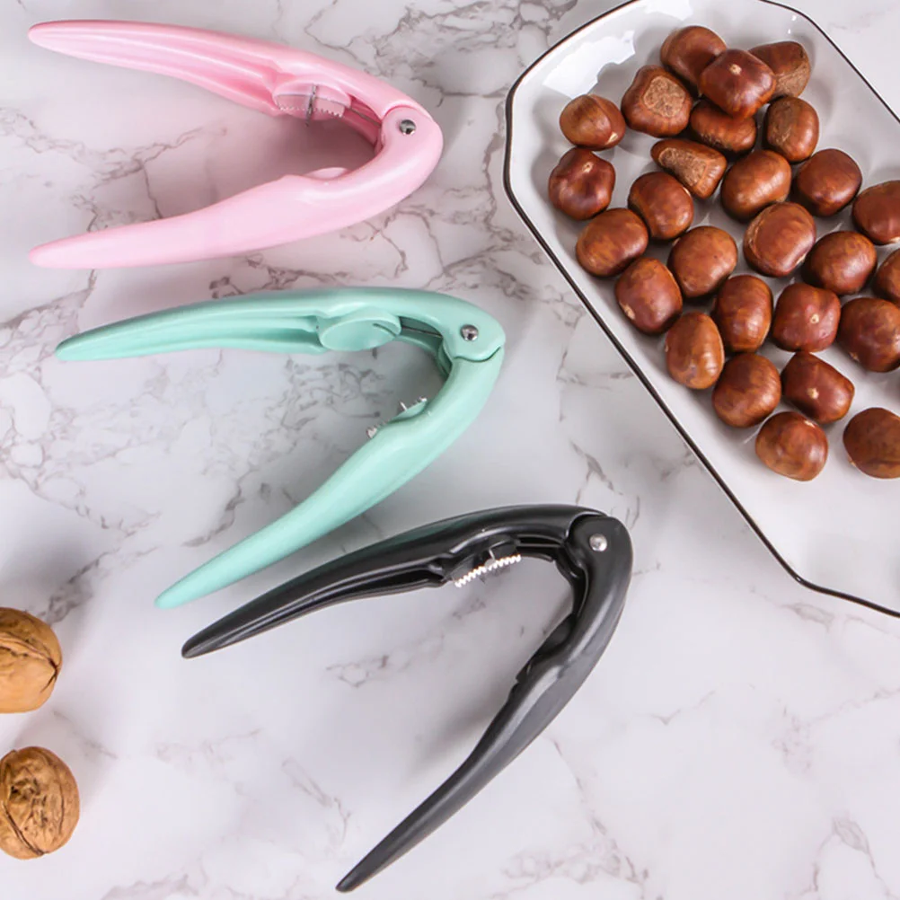 Открывалка для каштана Creative Shucker Инструмент открытия Ручной зажим ореха Черный