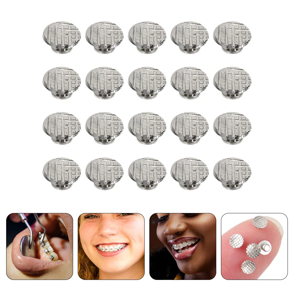 

30Pcs Lingual Buttons Alloy Brackets Orthodontic Materials