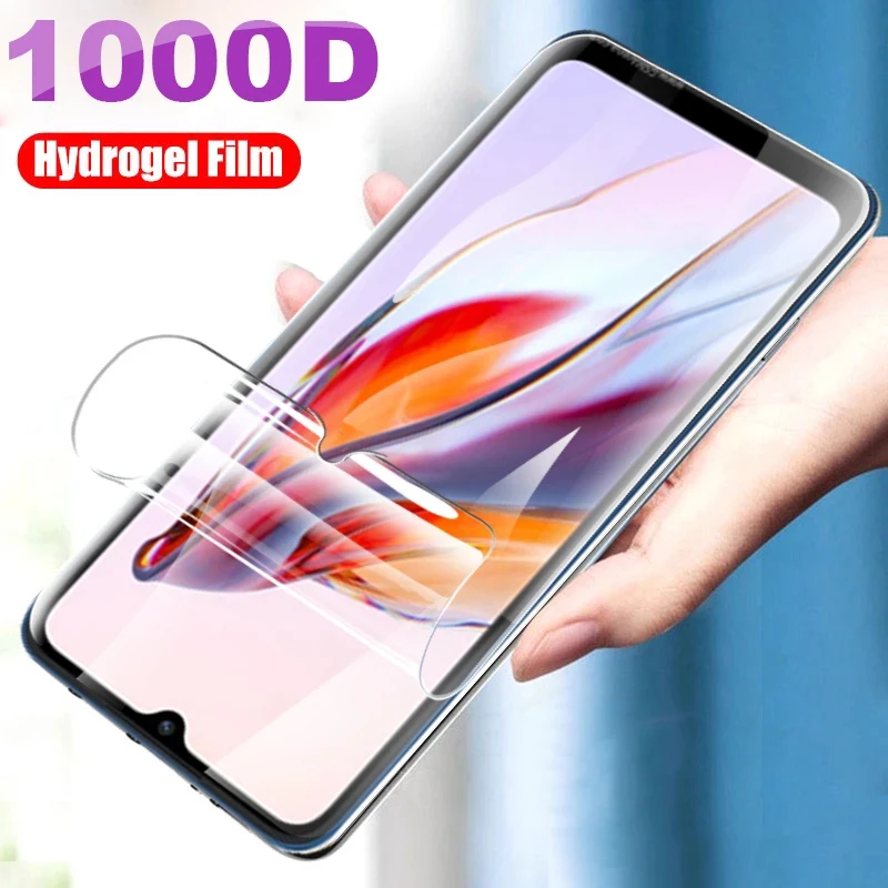 

999D Hydrogel Film For Xiaomi Redmi 12C 10A 10C 11 Prime Screen Protector Redmi Note 10 12 10T 10S 11T 11S 11R 11SE 11E Pro Film