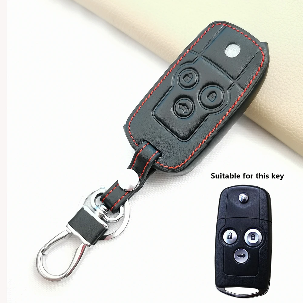 

Кожаный чехол для ключей Honda Civic IX Pilot Accord 8 CRV Jazz HRV для ACURA MDX TL TSX ZDX RSX Защитный держатель для ключей без ключа