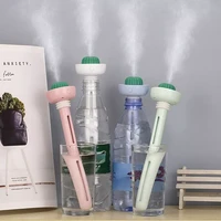 1 pc mini humidifier portable cactus air humidifier mini usb powered atomizer 50mlh home office room car bottle humidifier