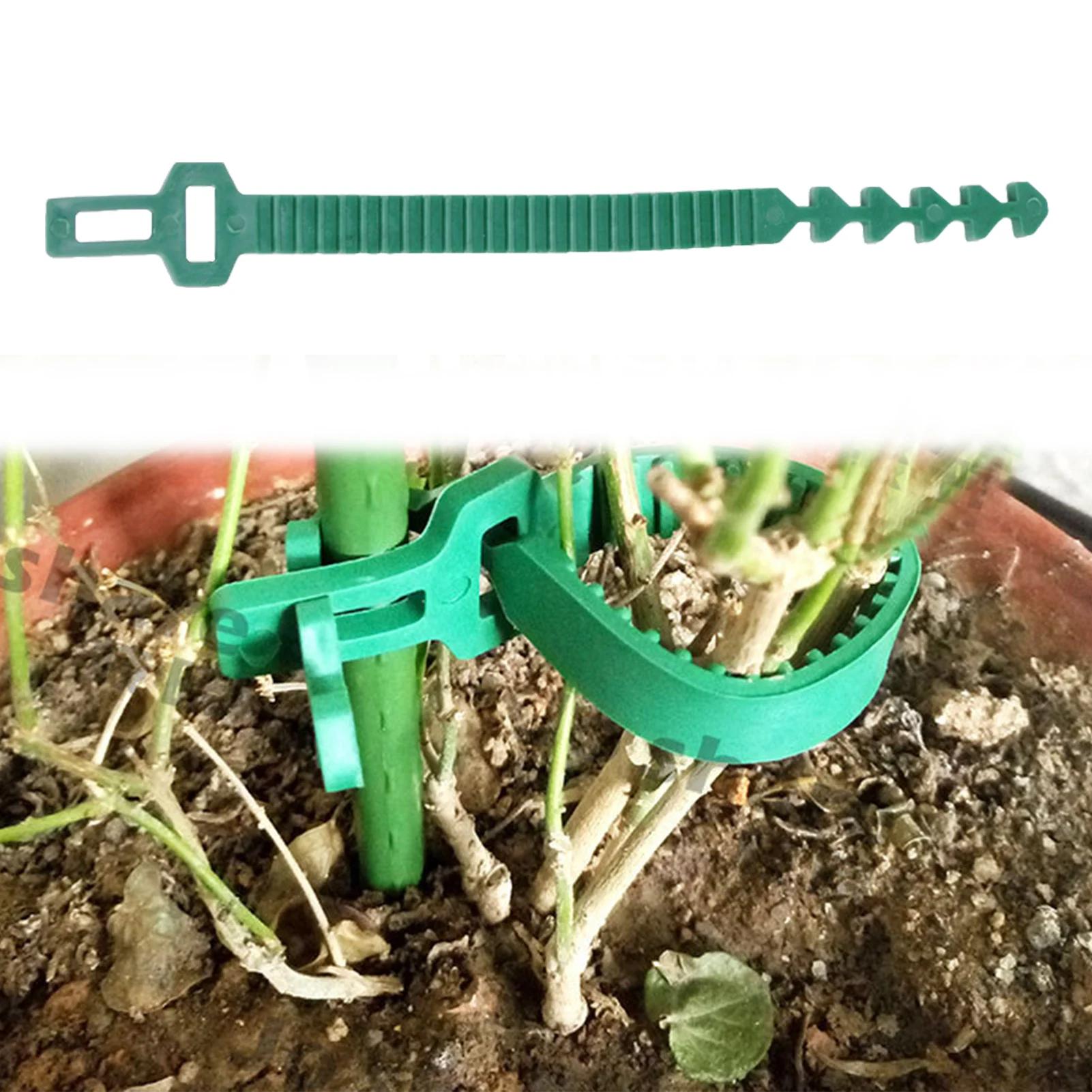 

10pcs Large Plant Ties Garden Tree Climbing Support Cable Ties Plant Cable Ties Adjustable Shrub Stake Straps Interlock Ties