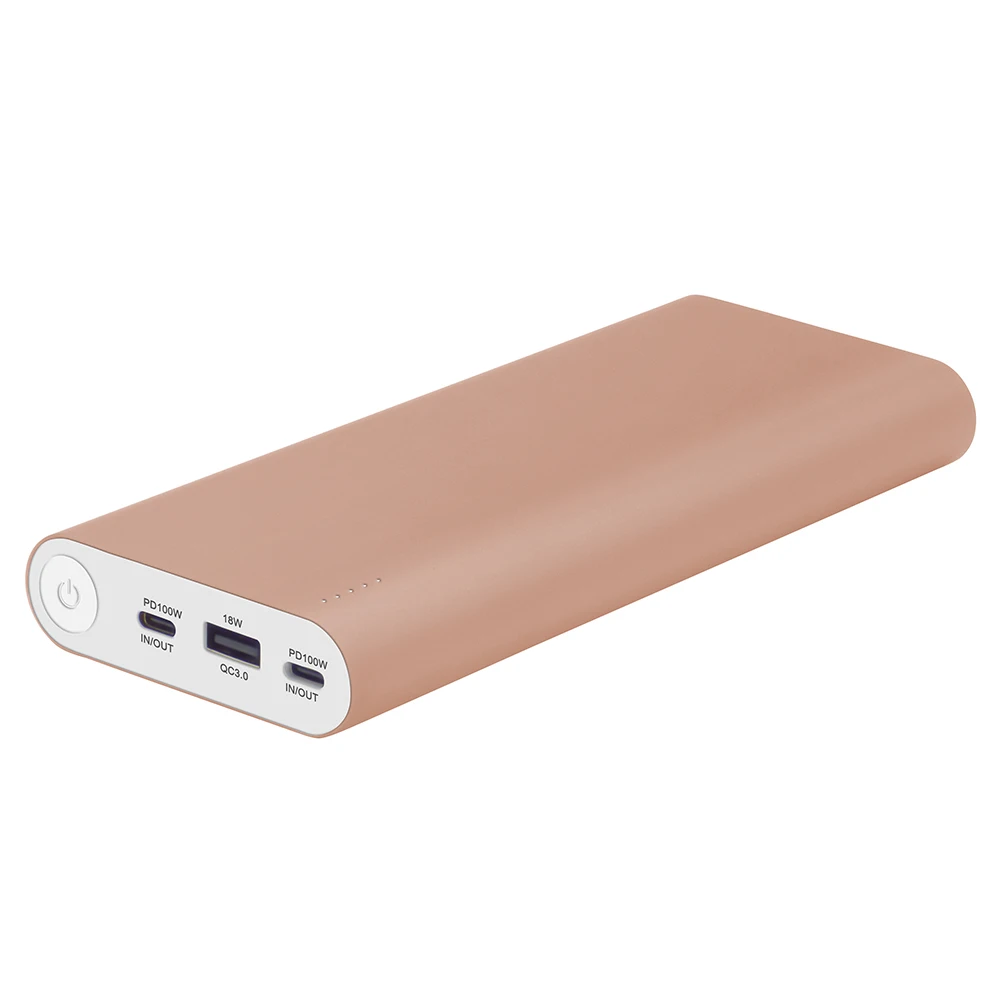 Фото Новая версия PD 45 Вт 65 Вт 100 Вт Портативное зарядное устройство 26800 мАч USB Type-C Power Bank Быстрая зарядка для Macbook и мобильных устройств №1