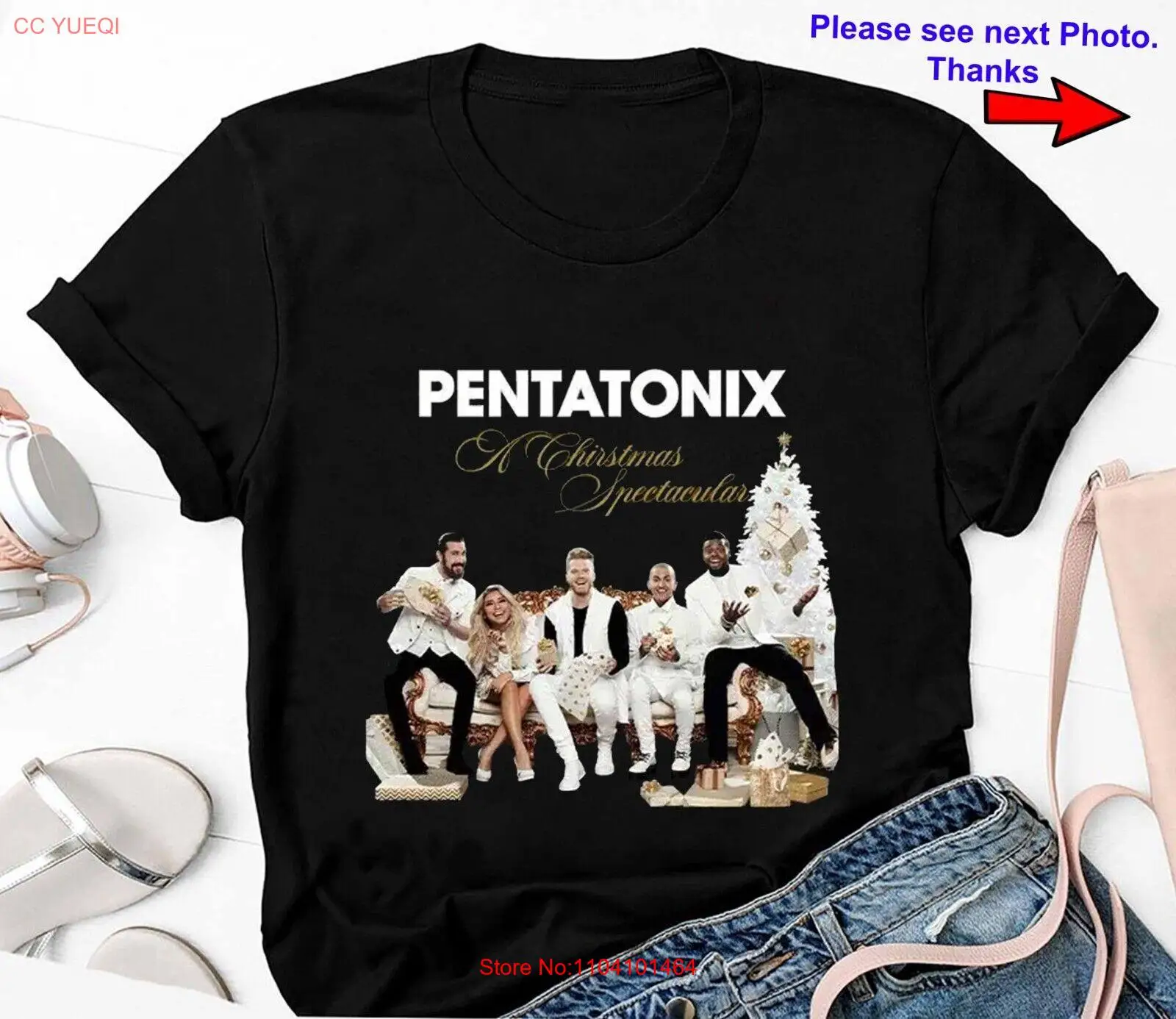 Рождественская рубашка Pentatonix Band от S до 4X для фанатов рождественская