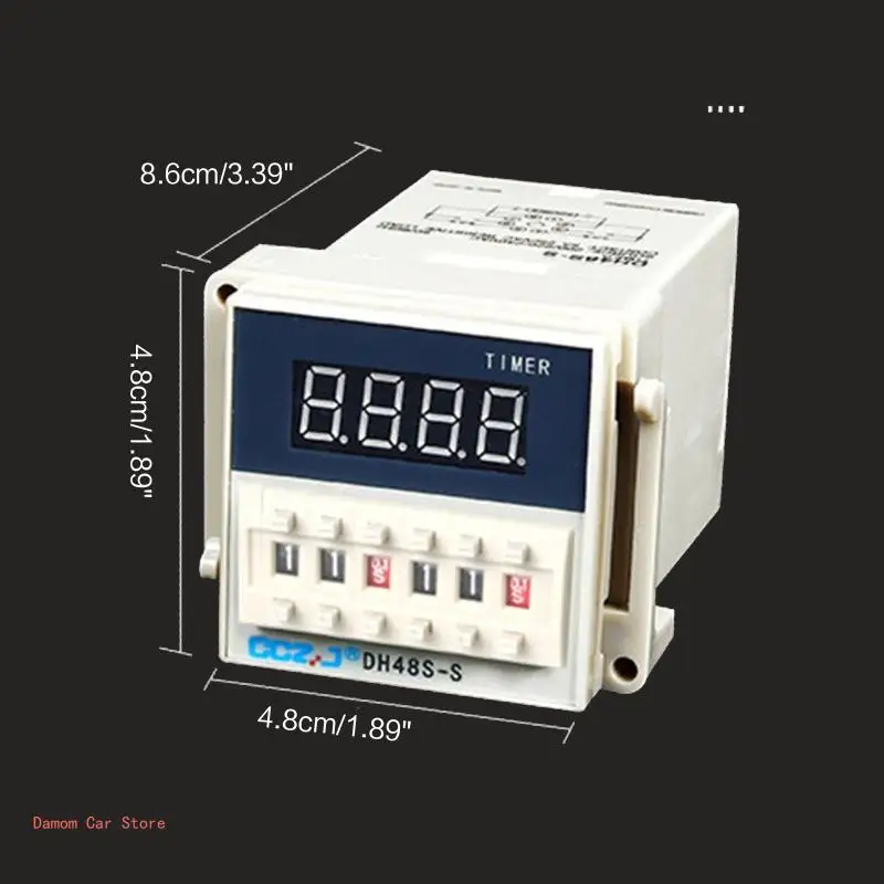 DH48S-S 0 1 с-990 ч 12 В 24 220 программируемый таймер SPDT с повторением цикла для реле