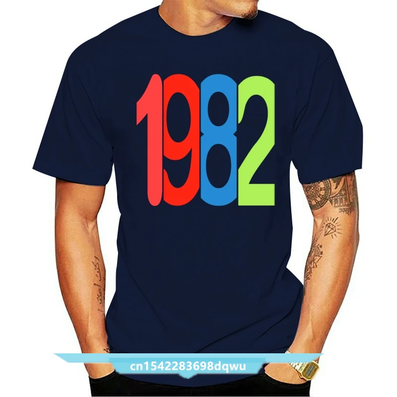 

Men's 1982 T Shirt Custom 100% Cotton S-3xl Standard Interesting Comical Spring Autumn Trend Shirt