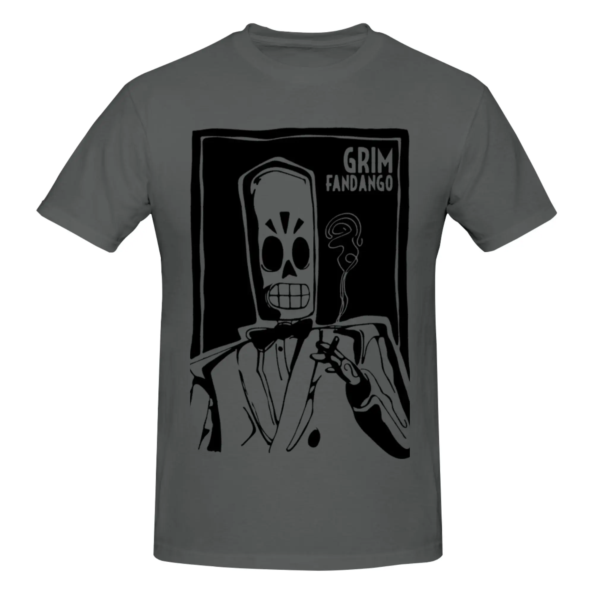 Фото Funny Grim Fandango  Promotion Men's Printed T-Shirt Unisex T shirtBlouses №1