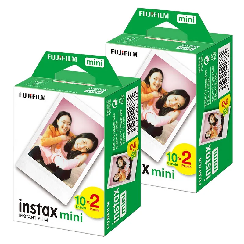 

40 Sheets Fuji Fujifilm Instax Mini Film Wide Edge Photo Paper For Mini LiPlay 11 9 8 7s 70 90 25 LINK Instant Camera Printer
