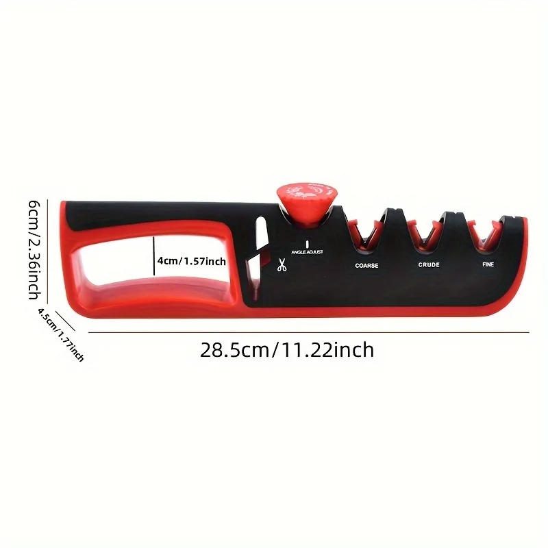 Profesjonalna ostrzałka do noży 4 w 1 z regulowanym kątem Kamień ostrzący węglika wolframu szybkiego ostrzenia kuchni