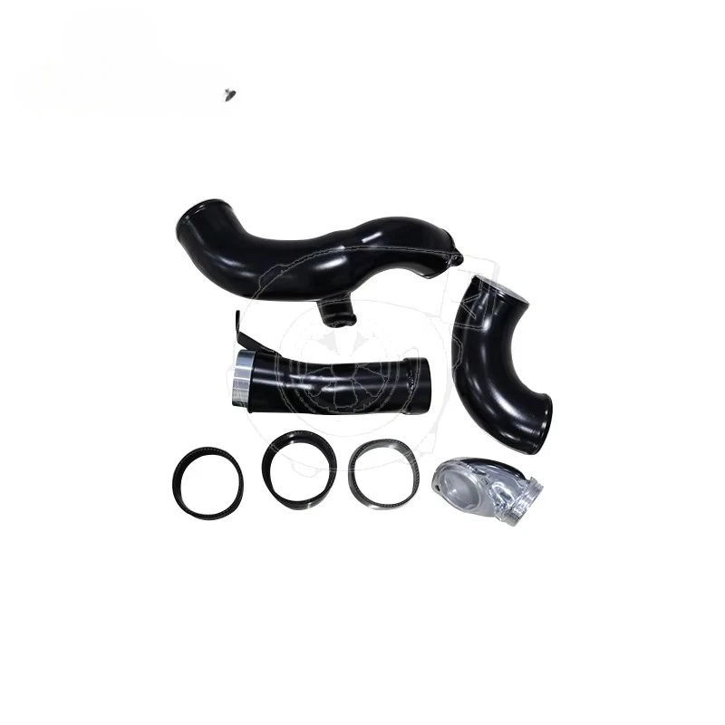 Фото Турбо-впускная труба High Flow в стиле M Performance для BMW M3 F80 M4 F82 F83 с двигателем S55 2014+ — улучшенный воздухозаборник №1
