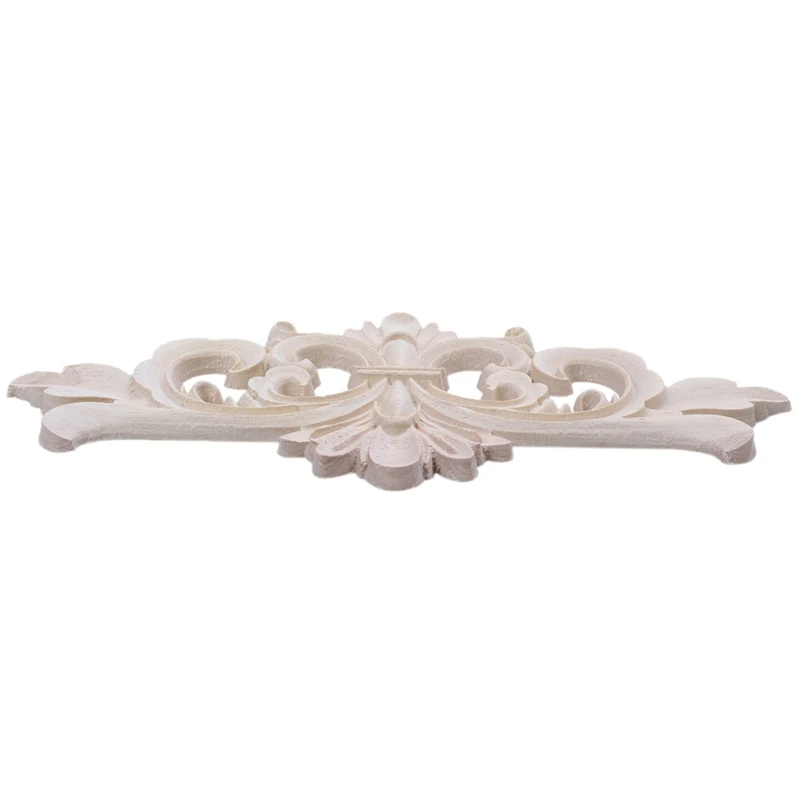 LBER 22x 10 см деревянная резная угловая аппликация декор с резным цветком резьба