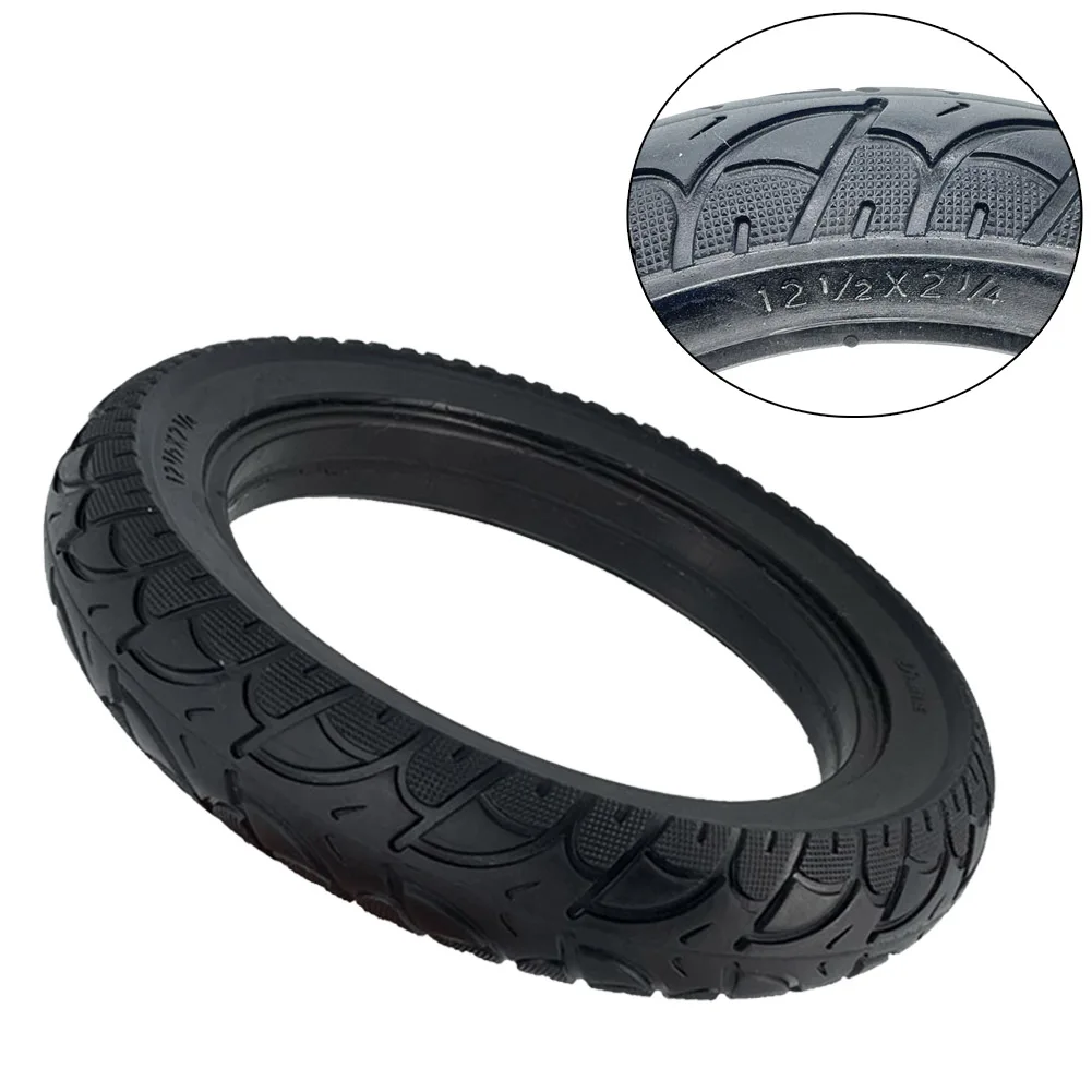 

Tire Solid Tyre Accessories Black Electric Scooter Fittings For E-Bike Parts Replacement Rubber 12 1/2x2 1/4(57-203) Brand New