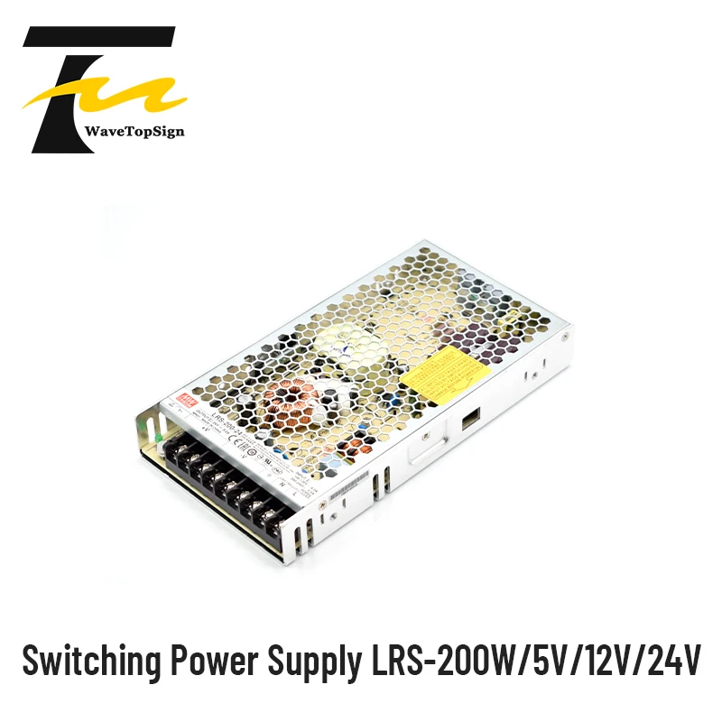 Импульсный источник питания WaveTopSign Meanwell LRS-200-24 мощностью 200 Вт LRS-200-5 LRS-200-12 LRS-200-15