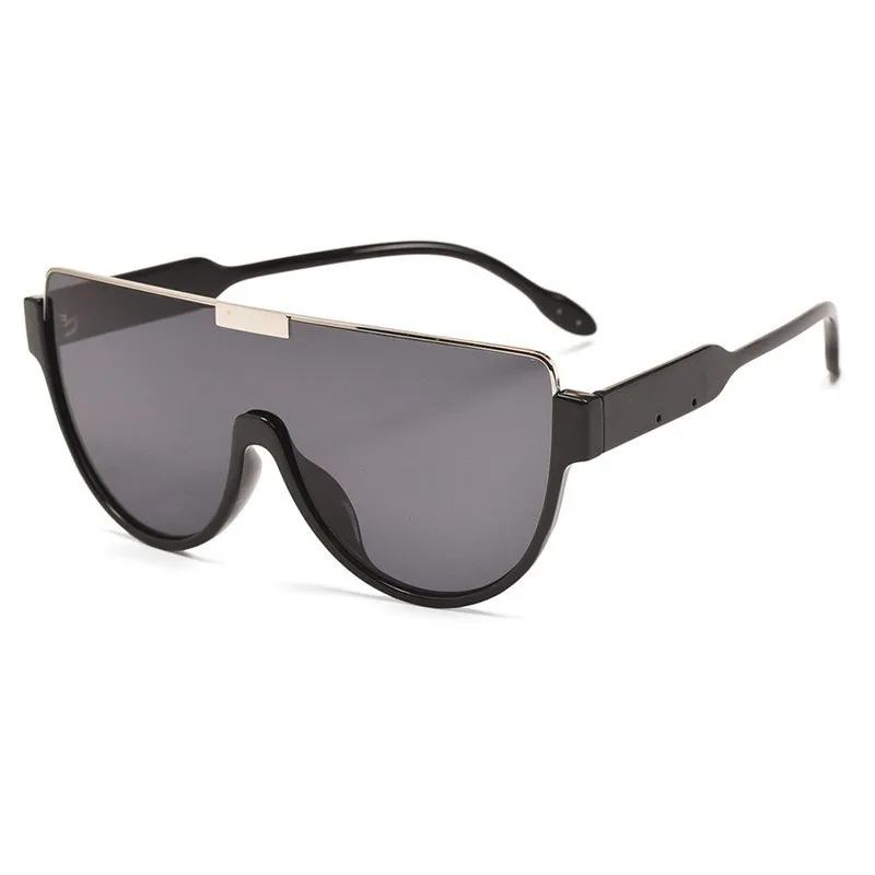Женские Большие Солнцезащитные Очки В Стиле Ретро Модные Полуоправе UV400