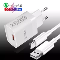 18w usb fast charger quick charge 3 0 phone charger cable usb c micro usb charger qc 3 0 for poco x3 a5 s20 huawei p40
